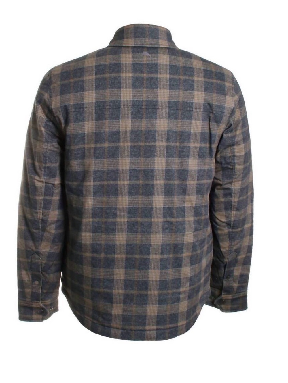 TOMMY BAHAMA Glenwood Plaid Jacket In Coal Puffer Size Medium - Picture 2 of 5